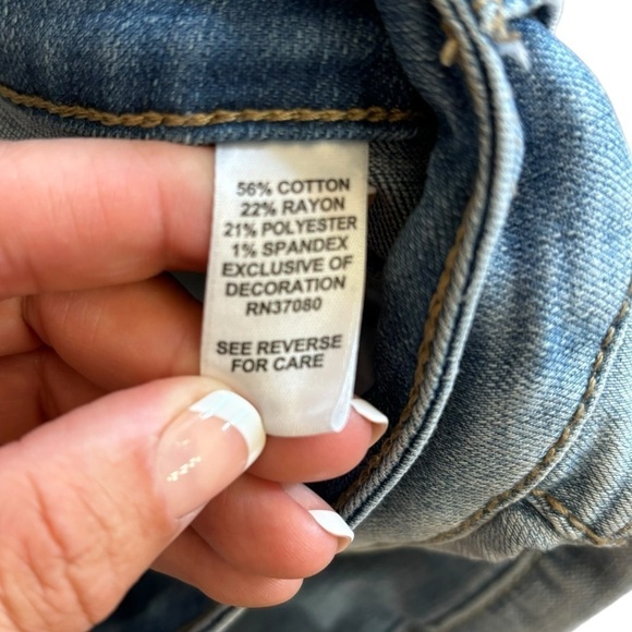 Lace Patch Work Denim Jeans EST. 1946 Women’s Size 2 Bohemian Girly Softgirl - Picture 11 of 15